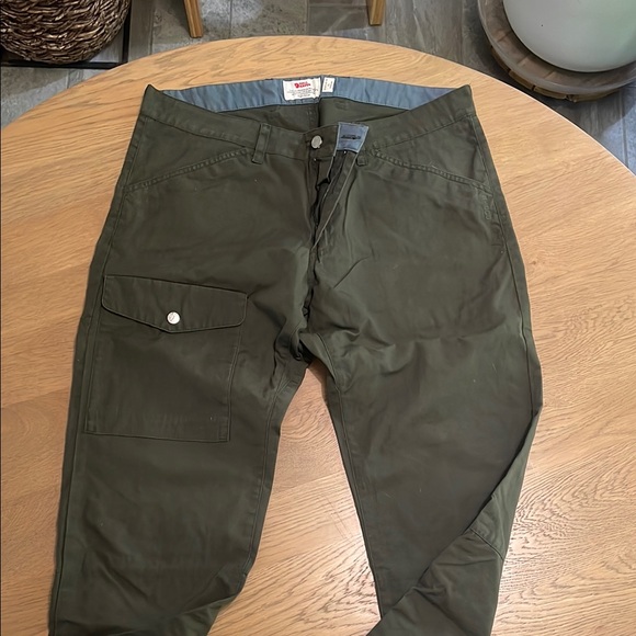 Fjallraven Green Cargo Pants Utilitarian Style